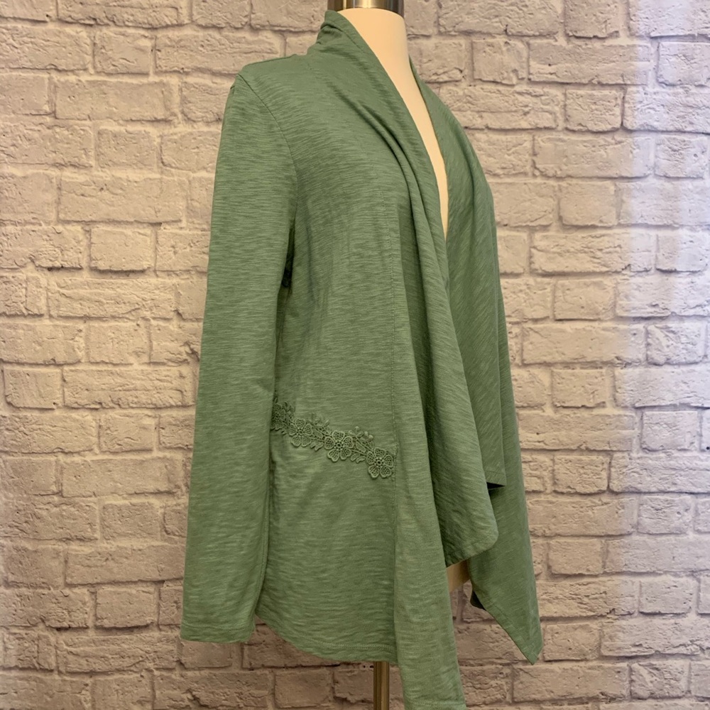 NWOT LOGO by Lori Goldstein Cotton Cardigan
